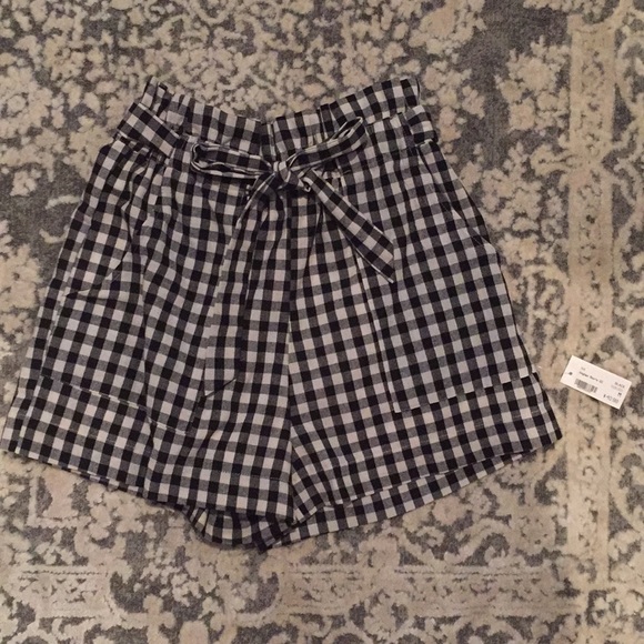Pants - High waisted gingham shorts from local boutique